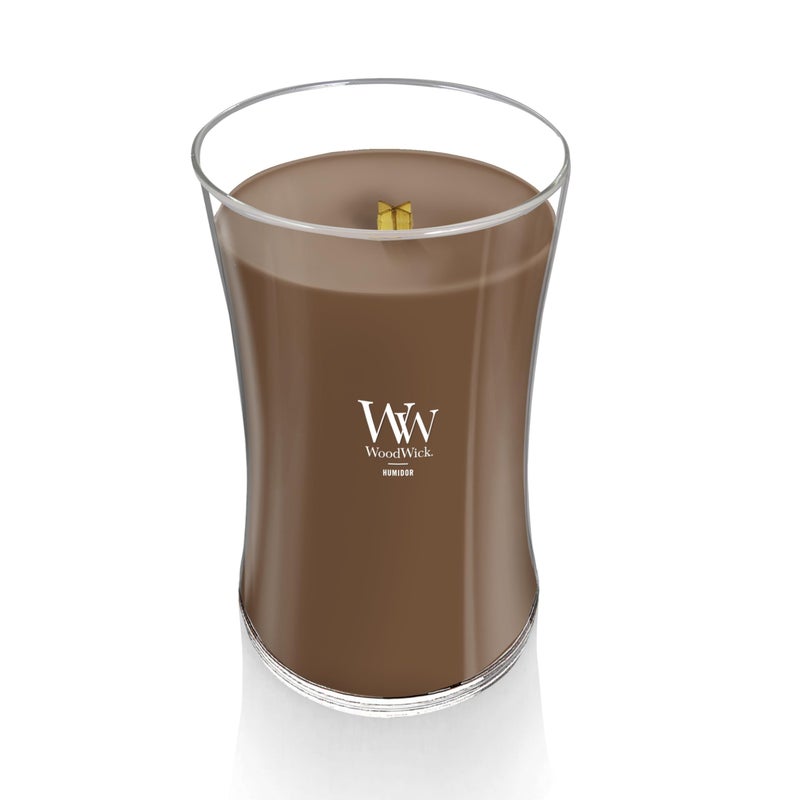 WoodWick Humidor Gifts for Women and Men, 21.5 oz Large Hourglass Candle with Crackling Wick - Image 3